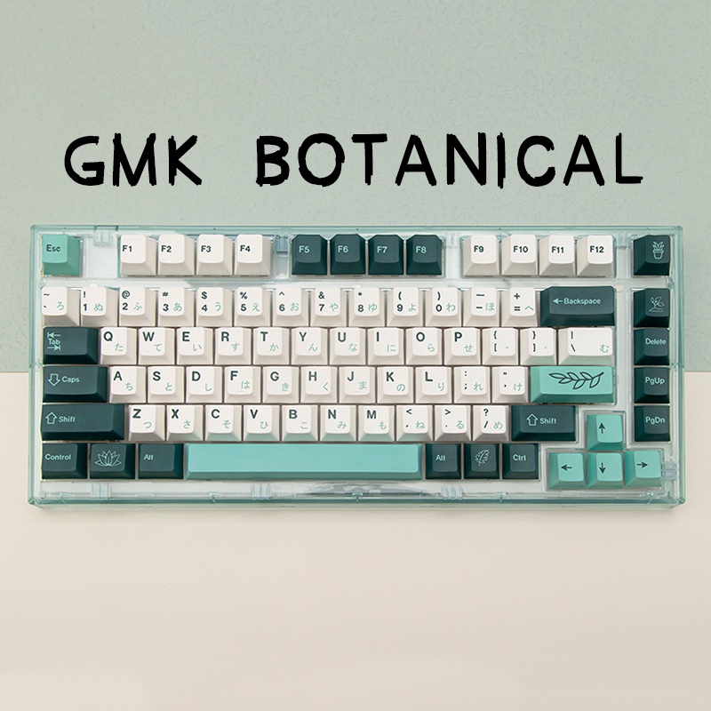 GMK botanical  keycaps cherry profile DYE-SUB pbt  keycap 135 keys 64/68/87/96/980