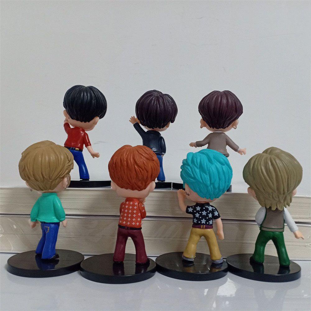 Set 7 Mô Hình Nhân Vật Phim Hoạt Hình Bangtan Boys