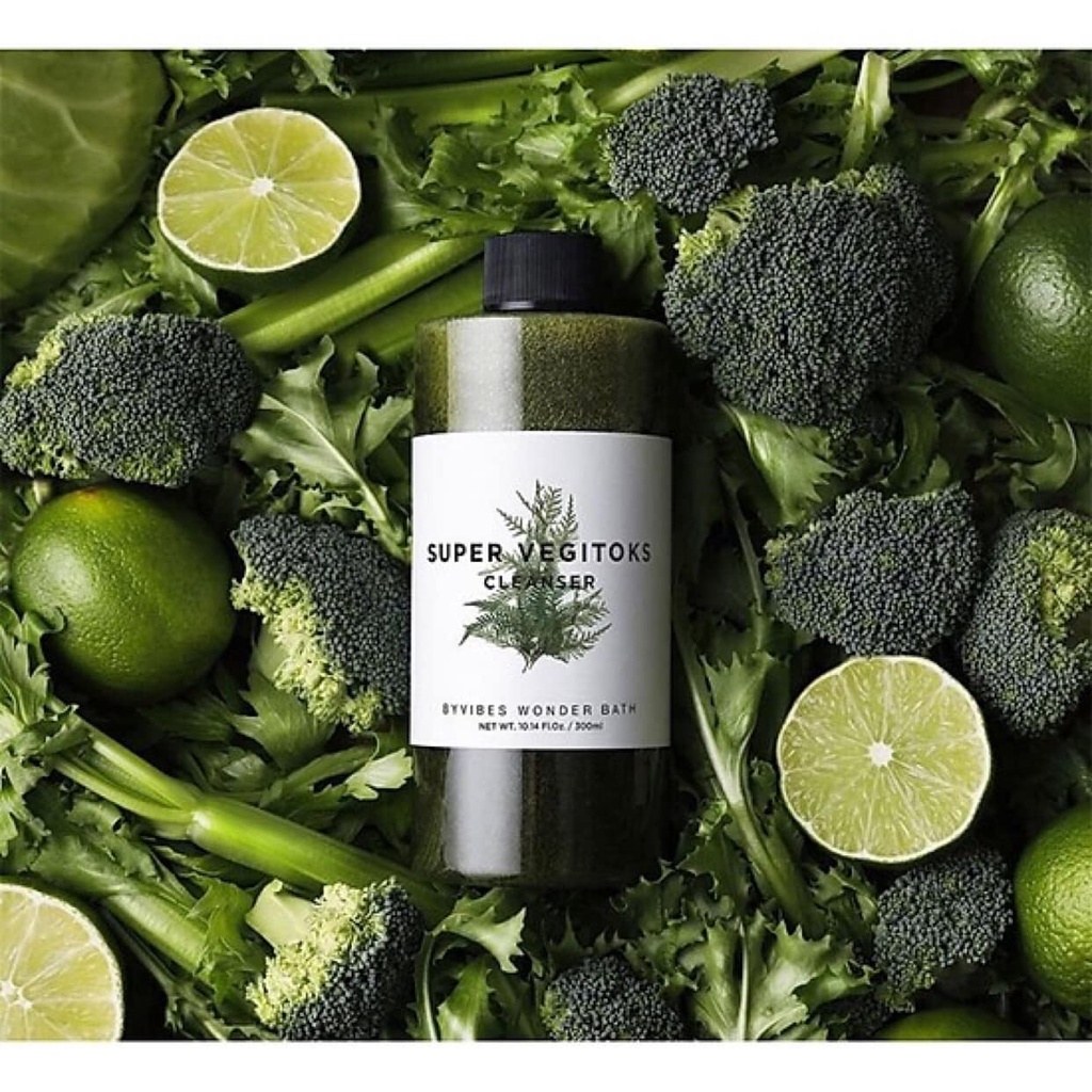 Sữa rửa mặt thải độc rau củ Super Vegitoks Cleanser 300ml