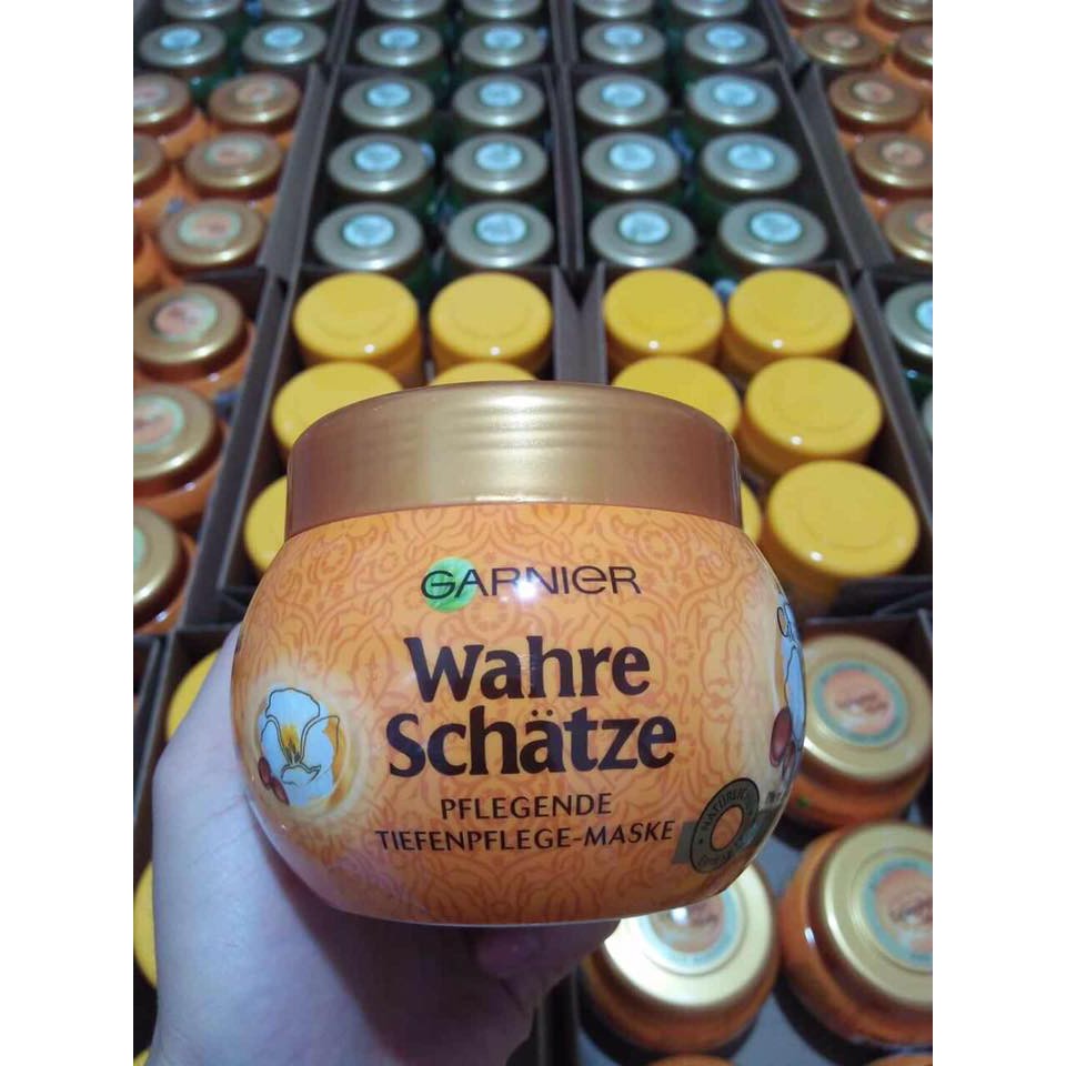 3 loại Kem ủ tóc Garnier Wahre Schatze