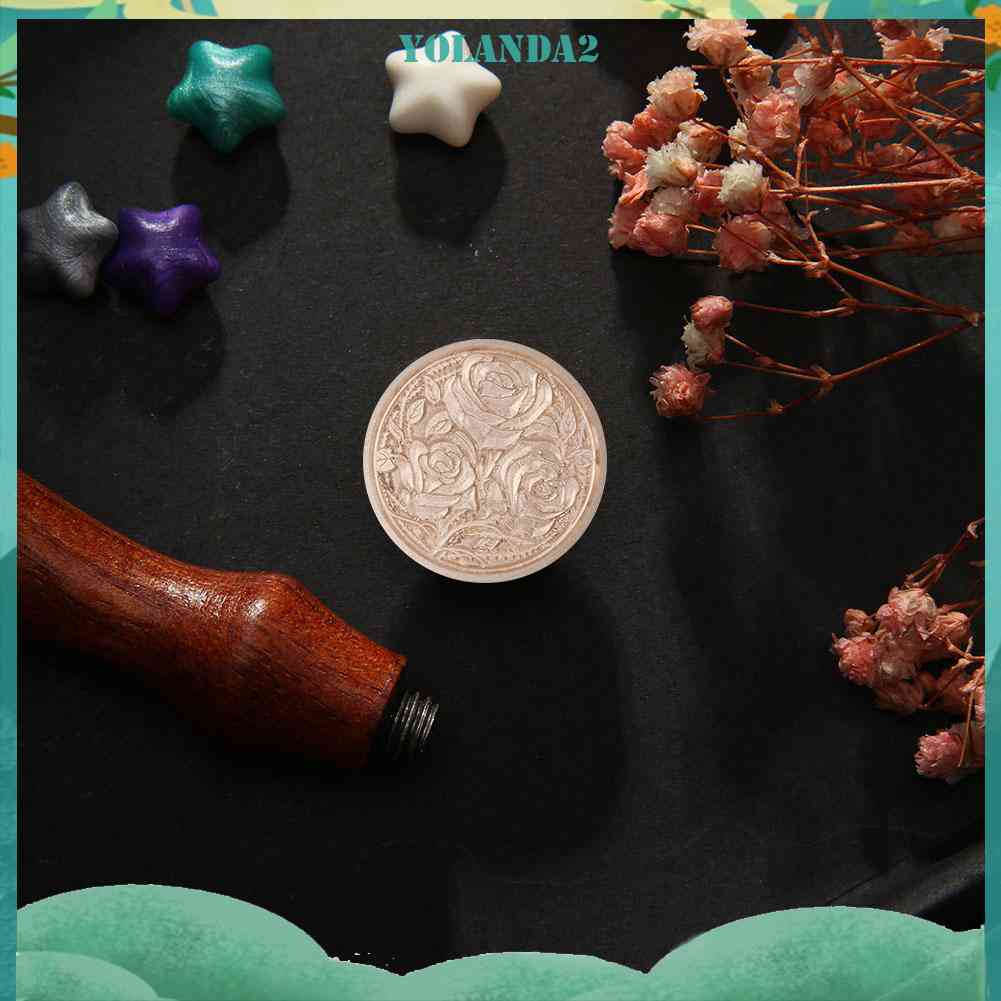 Đầu Con Dấu Sáp Dùng Cho Thiệp Mời Hình Hoa Hồng