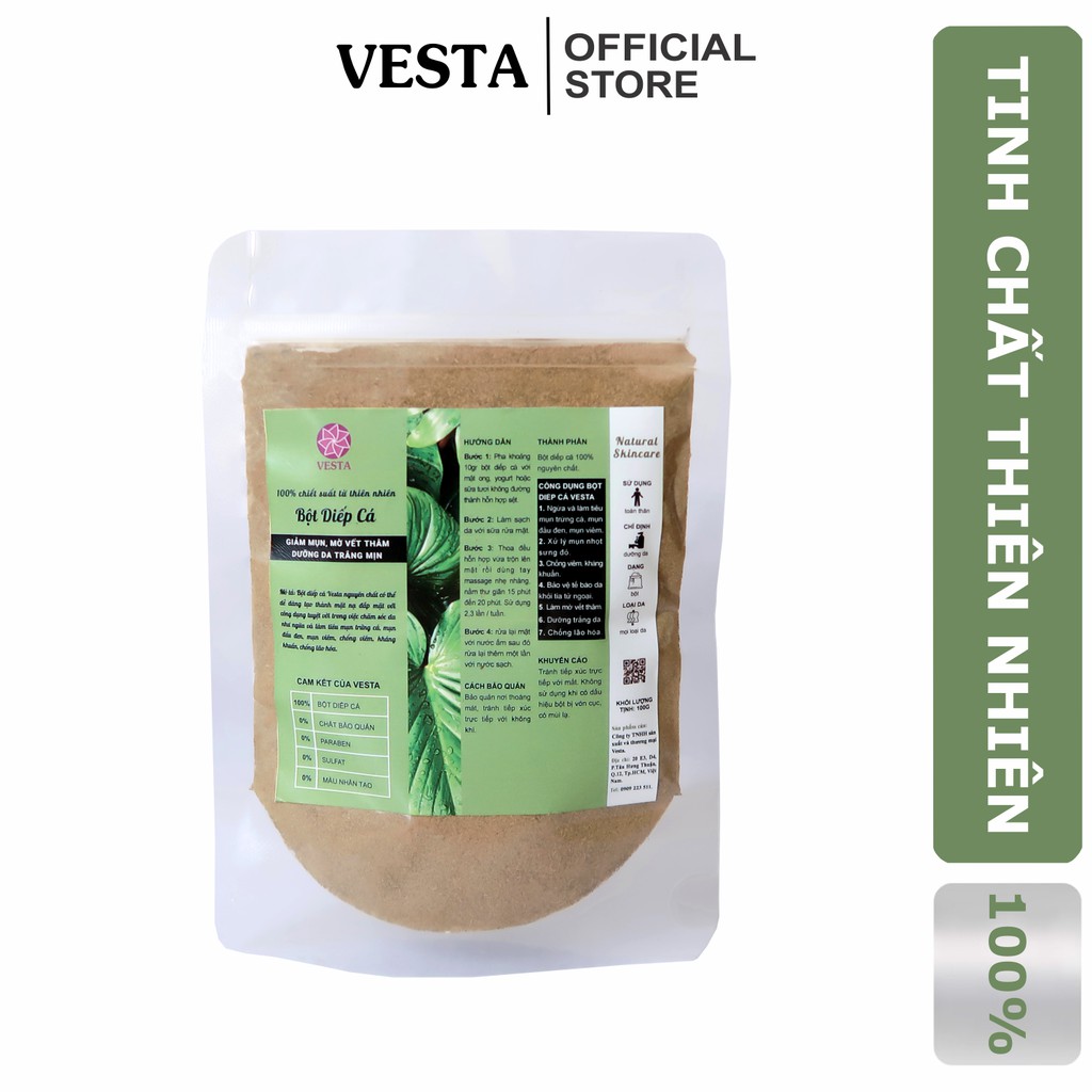 Bột Diếp Cá Nguyên Chất Vesta 100gr | BigBuy360 - bigbuy360.vn