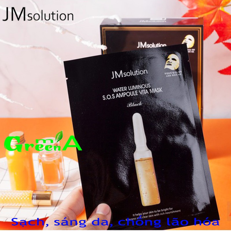 Mặt Nạ JMSOLUTION Vita [MIẾNG LẺ] Cấp Nước Nhanh Chóng Cho Da JM Solution Water Luminous S.O.S Ampoule Vita Mask 30ml