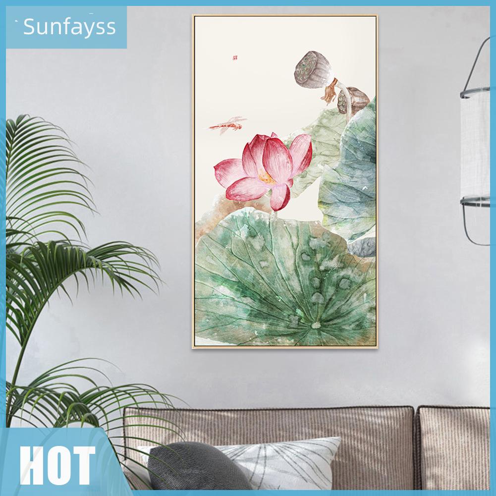 Bộ Tranh Thêu Chữ Thập Tự Làm 11CT Hình Hoa Sen Xinh Xắn