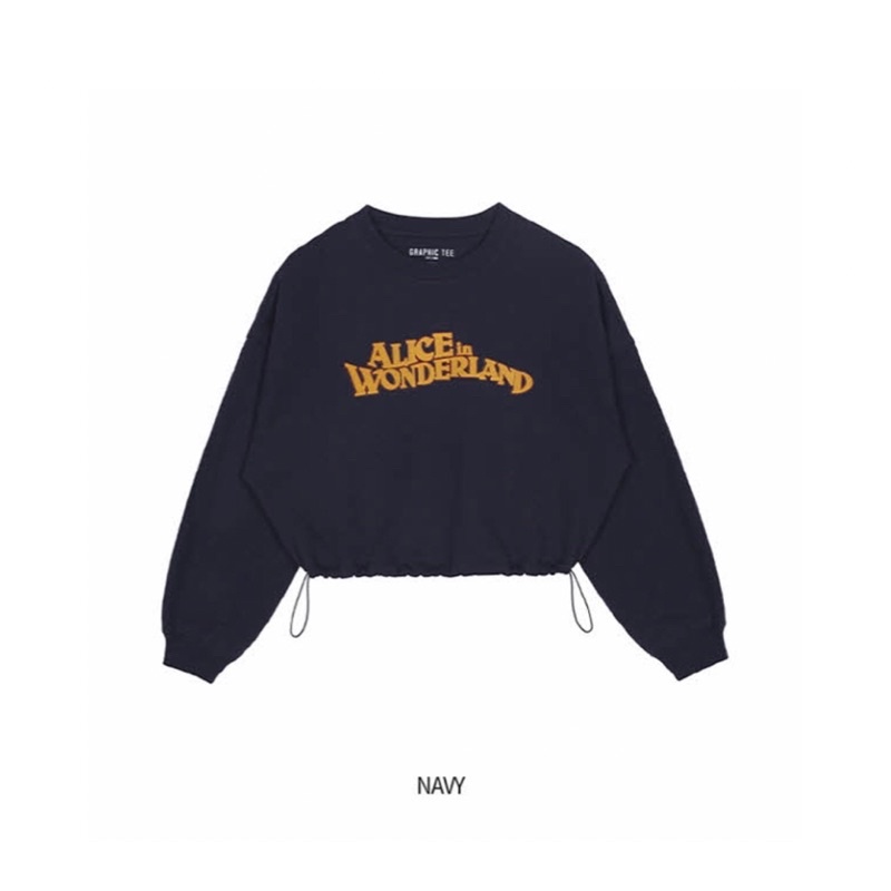 Áo Crop Sweatshirt Spao x Alice Wonderland