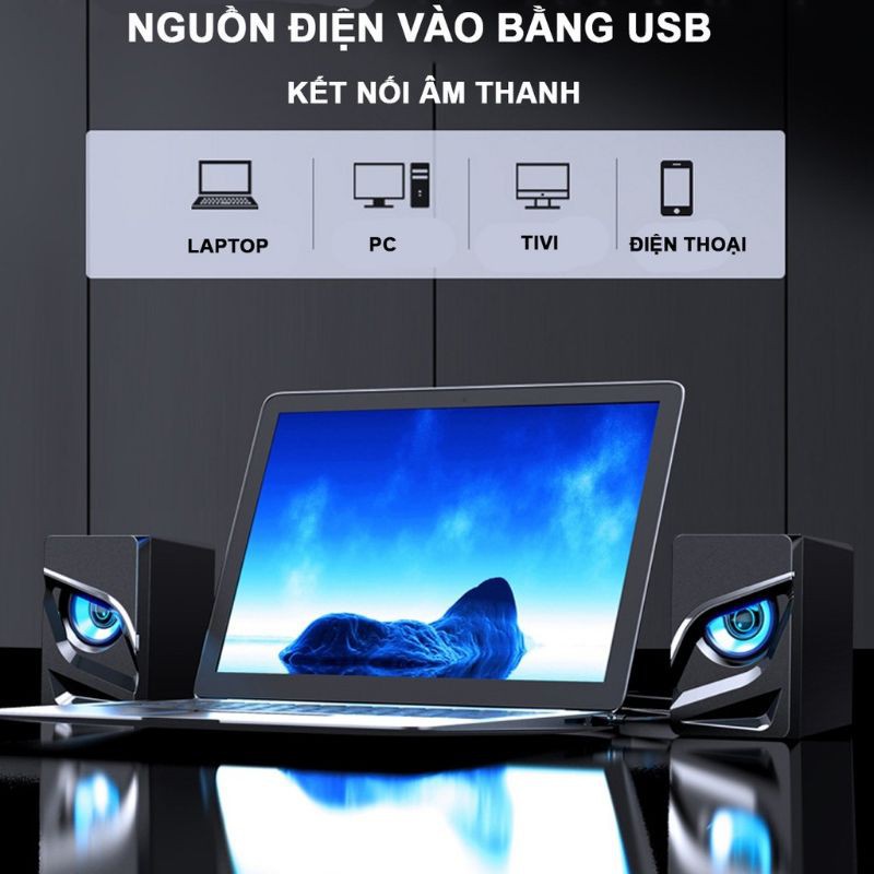 Loa vi tính SADA V-128 âm Bass Trầm nổi loa di động Eagle Eye dùng cho điện thoại máy tính laptop