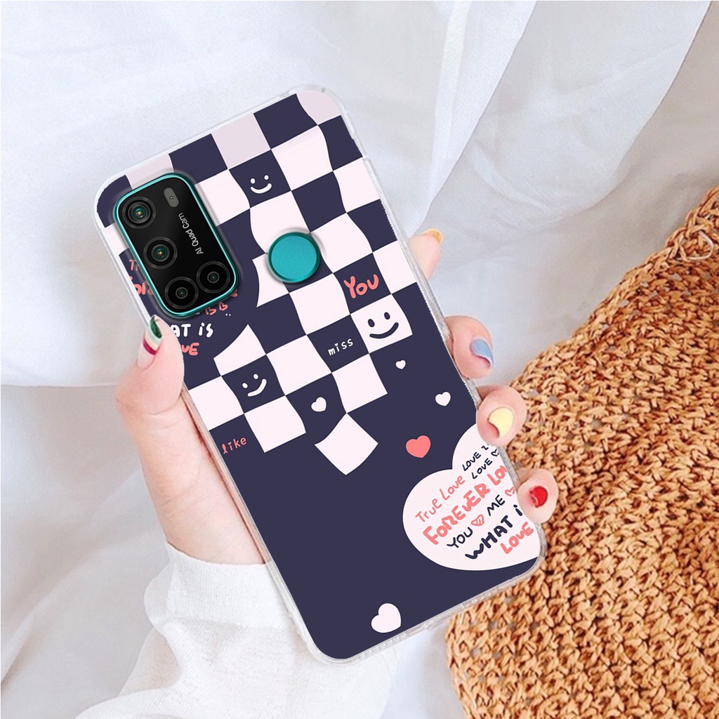 Ốp lưng Vsmart Joy 4 - Live 4, In Hình Checkered Heart, Màu Sắc Bắt Mắt.