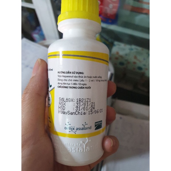 0HEPARENOL (PHÁP) BỔ GAN MẬT, HỖ TRỢ TIÊU HÓA CHO CHÓ MÈO