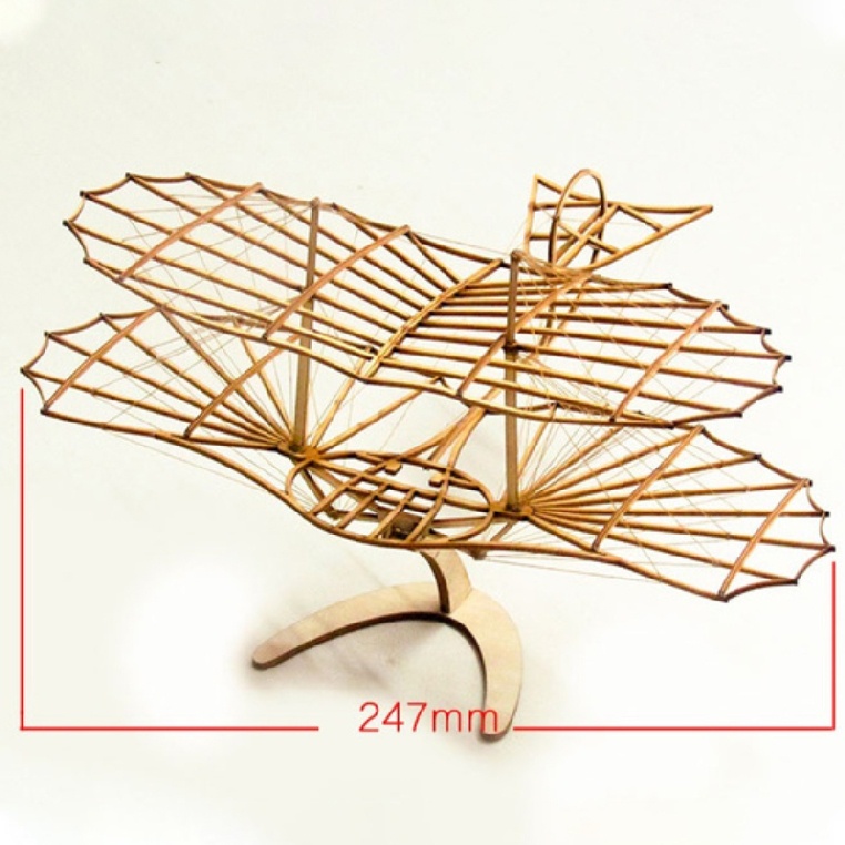 Bộ mô hình máy bay Otto Lilienthal 3D tự lắp ráp bằng gỗ Balsa 1