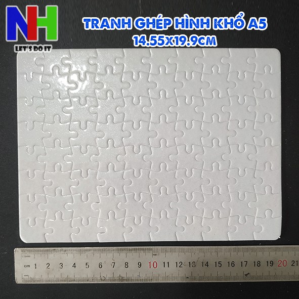 Phôi tranh ghép hình khổ A5  - in chuyển nhiệt