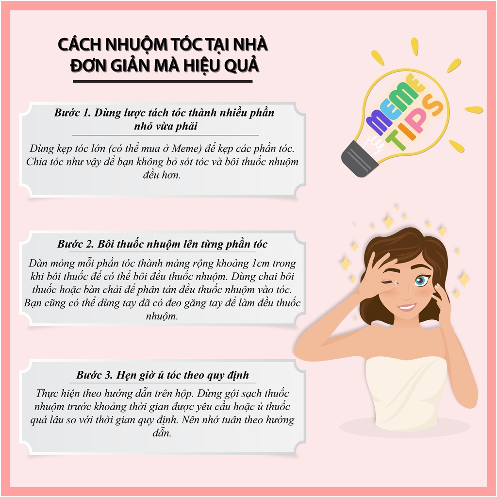 Thuốc nhuộm nâu trà sữa kèm oxi và găng tay