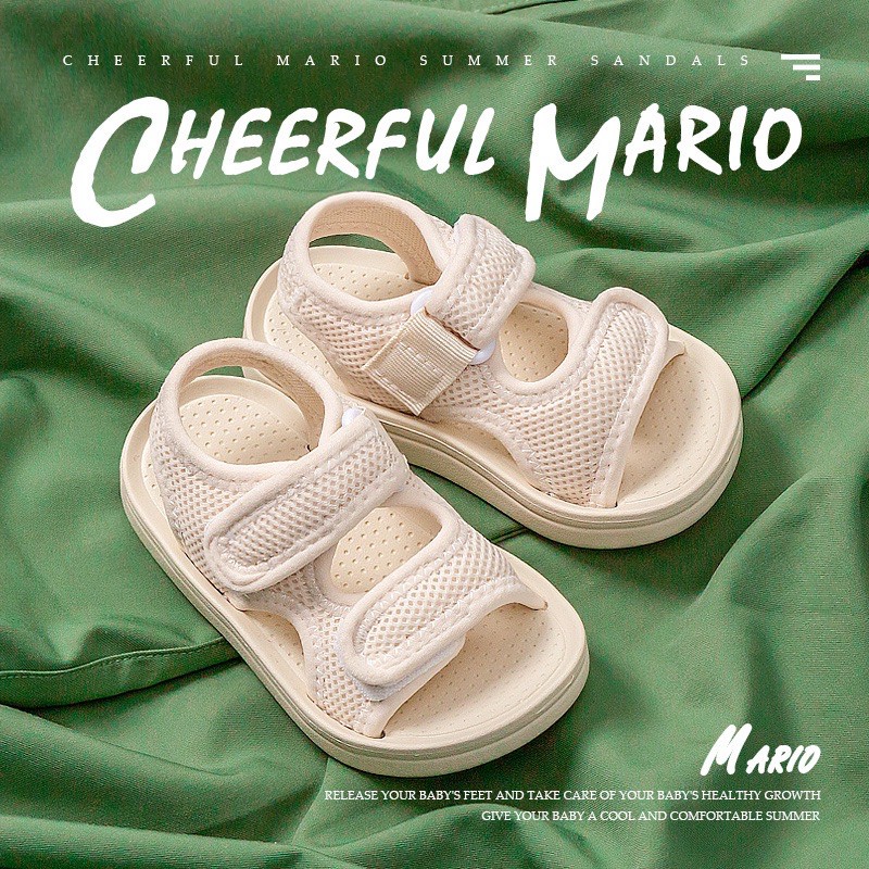 DÉP SANDAL cho bé, quai hậu MARIO [CHÍNH HÃNG] cho bé trai bé gái từ 2-6 tuổi