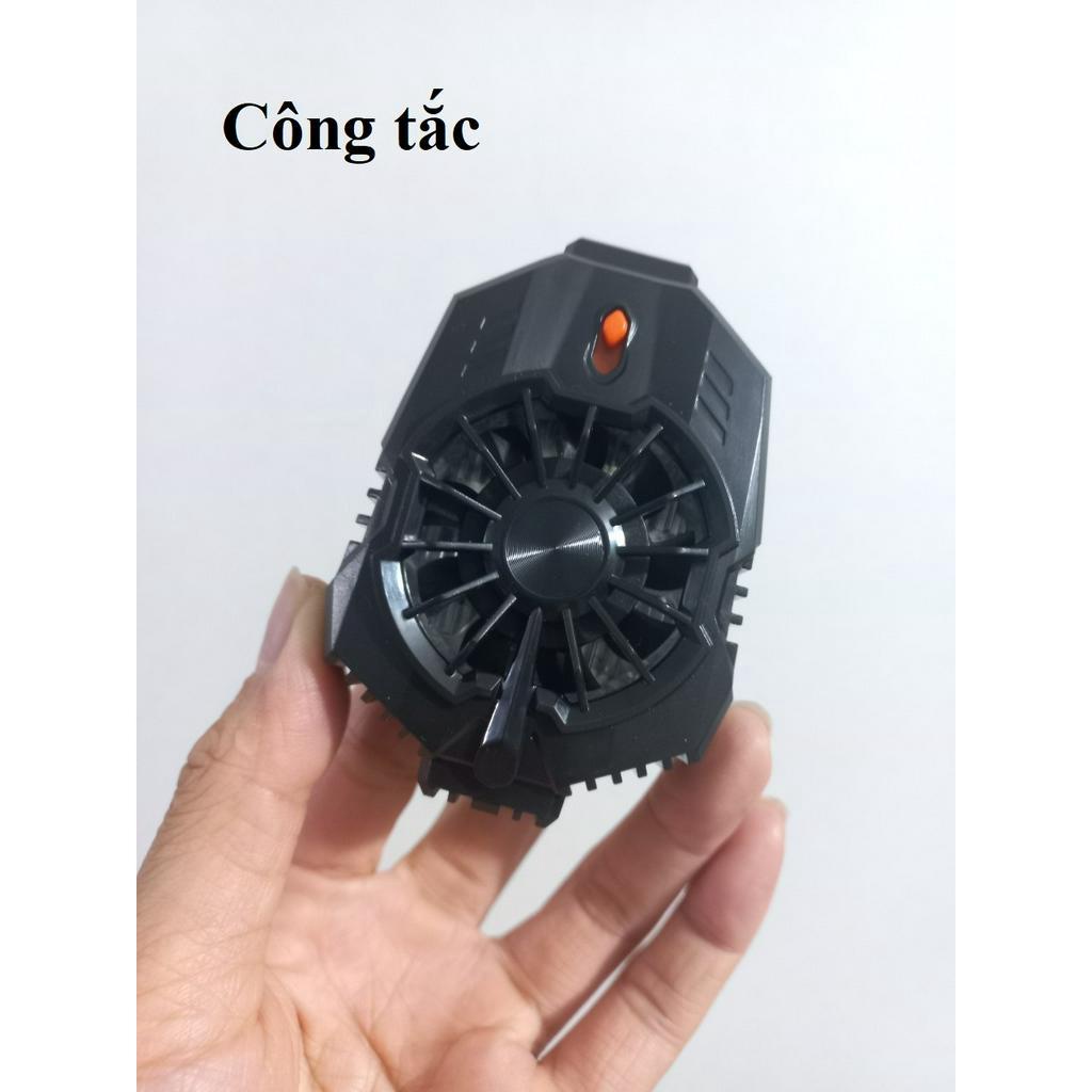 Sò lạnh điện thoại quạt tản nhiệt cho điện thoại có đèn LED công tắc nguồn hoco GM10