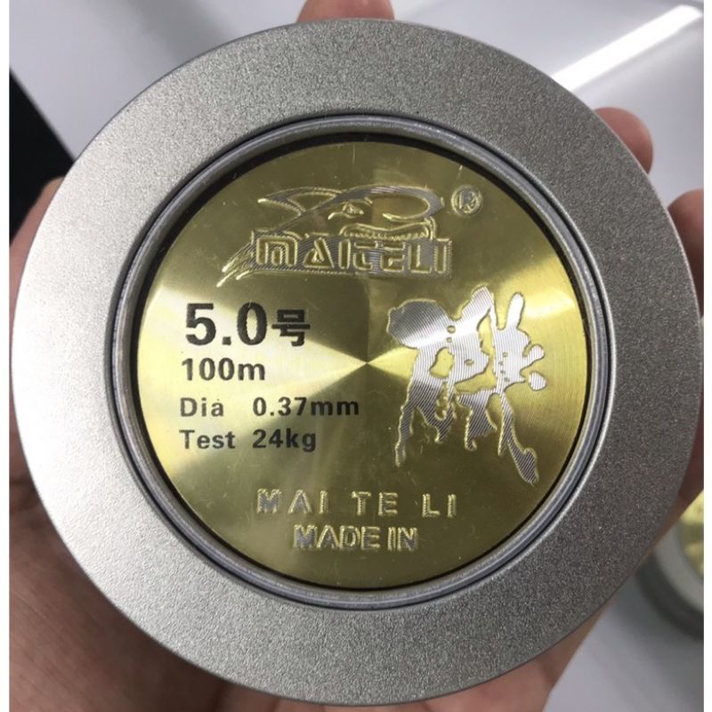 Cước Câu Cá Hộp Sắt Chính Hãng Meitali Cuộn 100m--- chuyên Buộc Link,Buộc Thẻo Câu Cá