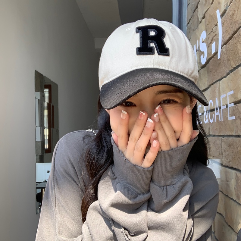 Mũ Lưỡi Trai Che Nắng Phối Màu Sắc Tương Phản Phong Cách Hàn Quốc Thời Trang Mùa Hè