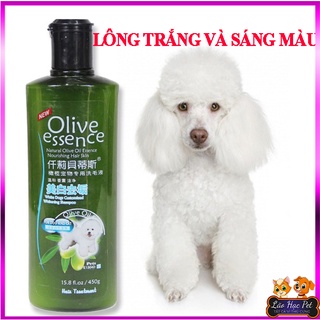 Sữa tắm cho chó mèo - Sữa tắm dành cho lông trắng và sáng màu Olive Essence