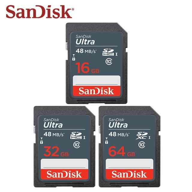 Thẻ nhớ SDHC SanDisk Ultra 320x 16GB Class 10 UHS-I 48MB/s (Xám) | BigBuy360 - bigbuy360.vn