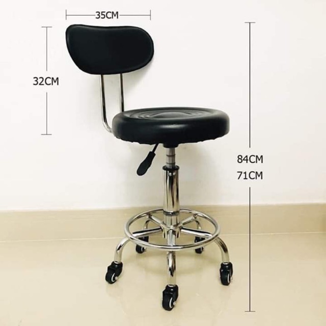 Ghế xoay tựa spa phun xăm