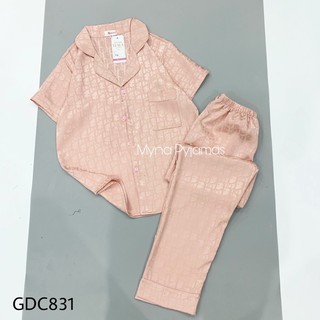 Bộ pijama lụa gấm tay coocjcao cấp, có size