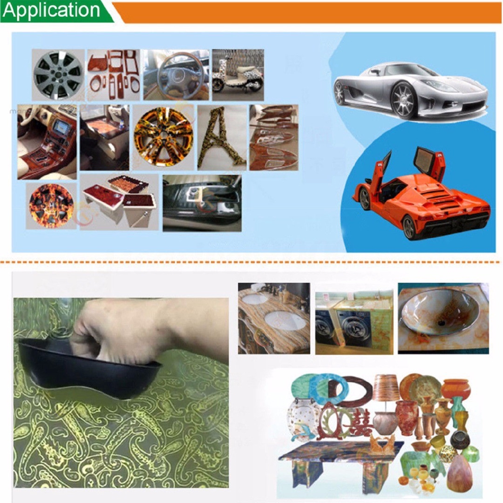 Miếng film Lazer Hydro dán chuyển nước trang trí đa dụng chất liệu PVA 50*100cm