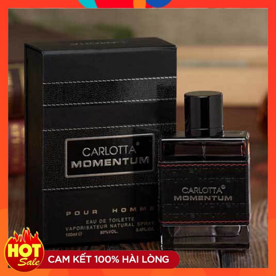 [FREE SHIP] Nước Hoa Nam Thơm Lâu CARLOTTA MOMENTUM 100ml Lưu Hương 12 Giờ | Thế Giới Skin Care