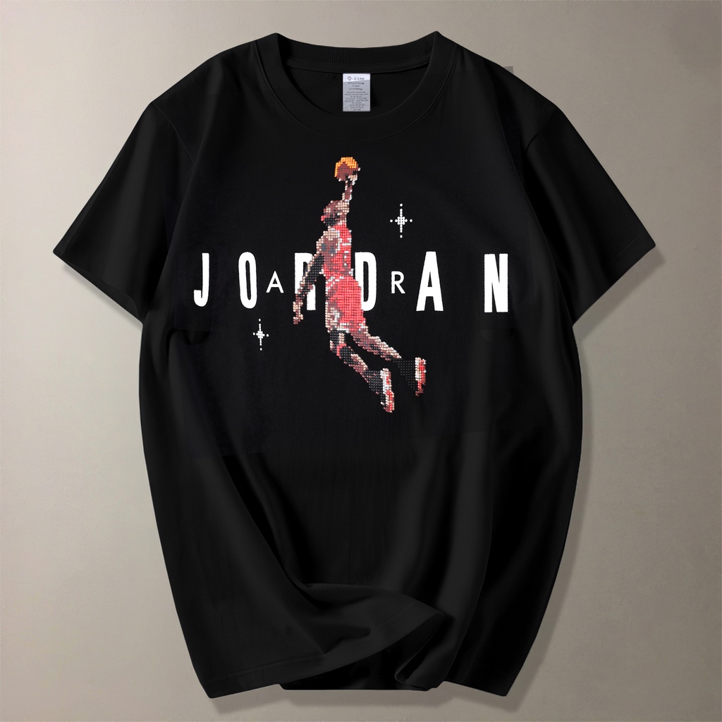 Áo thun jordan cao cấp, áo bóng rổ jordan chất liệu cotton thoáng mát thấm hút tốt tạo cảm giác thoải mái khi mặc
