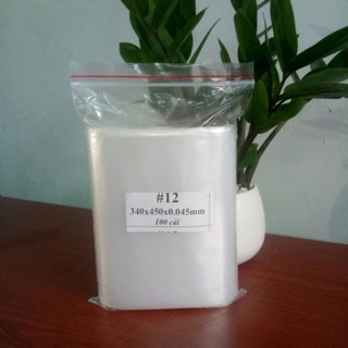 100g túi zip chỉ đỏ số 12. túi zip chỉ đỏ cỡ 34*45cm