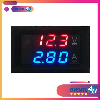 Vôn kế 0-100v ampe kế 0-50a kết hợp 100v-50a