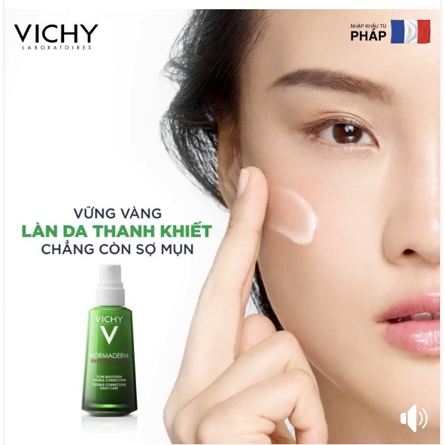 Vichy Kem Dưỡng Dạng Gel Sữa Dành Cho Da Mụn Với Tác Động Kép Normaderm Phytosolution 50ml