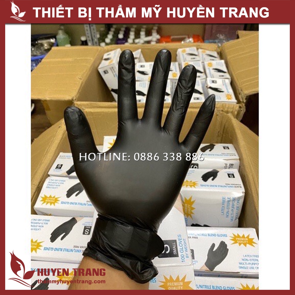 Găng Tay Cao Su Y Tế Có Bột/ Không Bột Size S/M/L LATEX / GLOVES Hộp 100 Chiếc Bao Tay - Thẩm Mỹ Huyền Trang