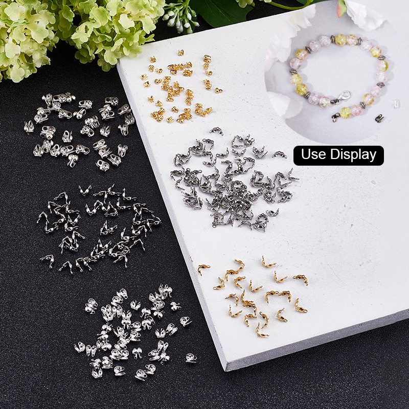 Bộ 20~200 đầu bọc hạt làm trang sức bằng thép không gỉ 304 DIY