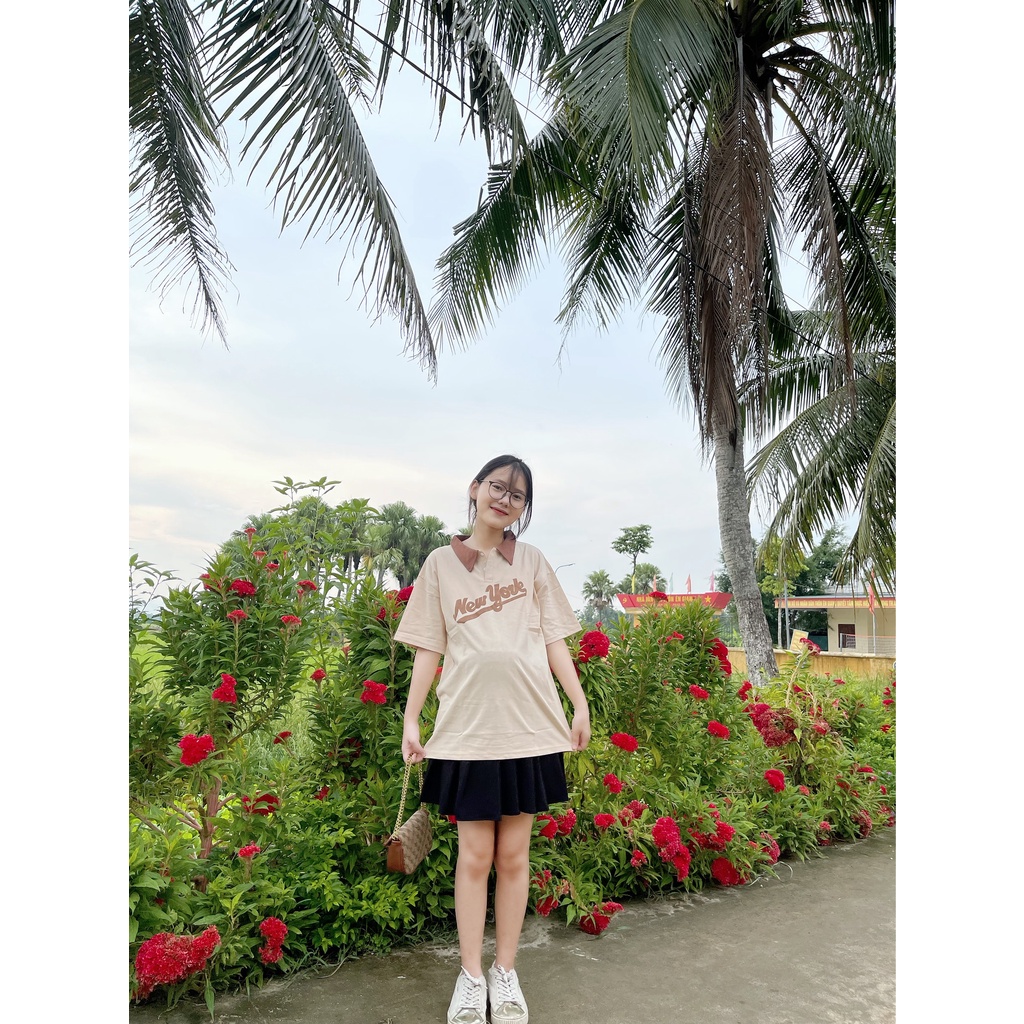 Áo bầu công sở mùa thu đông chất thun cotton đẹp sang chảnh