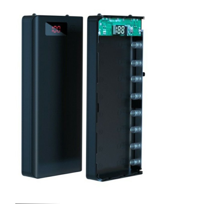 vo sạc pin dự phòng hỗ trợ sạc nhanh hiện thị phần trăm bin