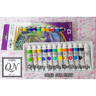 Bộ màu Acrylic không phai (12 màu x 12ml)