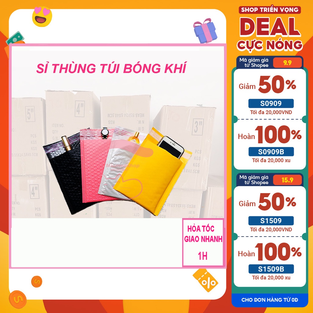 GIAO HỎA TỐC-CHUYÊN SỈ,LẺ-Túi bóng khí túi gói hàng chống sốc bóng khí đóng gói hàng hóa an toàn nhiều kích thước(THÙNG)