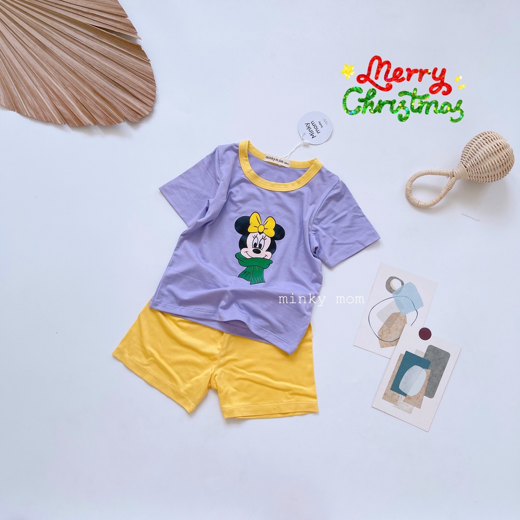 [Giá hủy diệt] Đồ Bộ Cộc Tay Phiên Bản Mikey Cho Bé Trai Và Gái từ 1 - 5 tuổi - DB8009