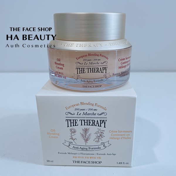 [THE FACE SHOP_Auth] Kem Dưỡng Ngăn Ngừa Lão Hóa THE THERAPY OIL BLENDING Cream TFSN20