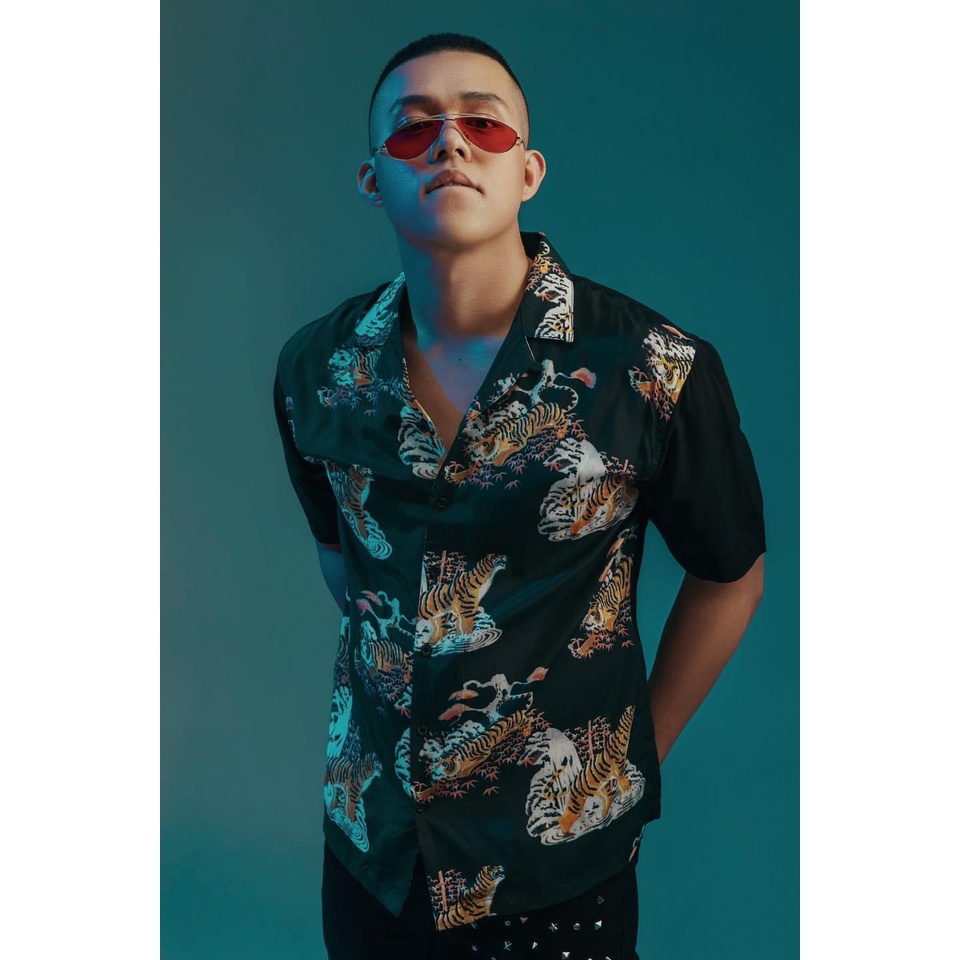 Áo sơ mi Amand Ink Wash Tiger Cuban Shirt