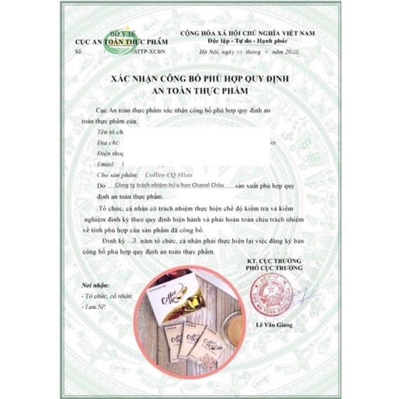 Cà Phê Giảm Cân CQ