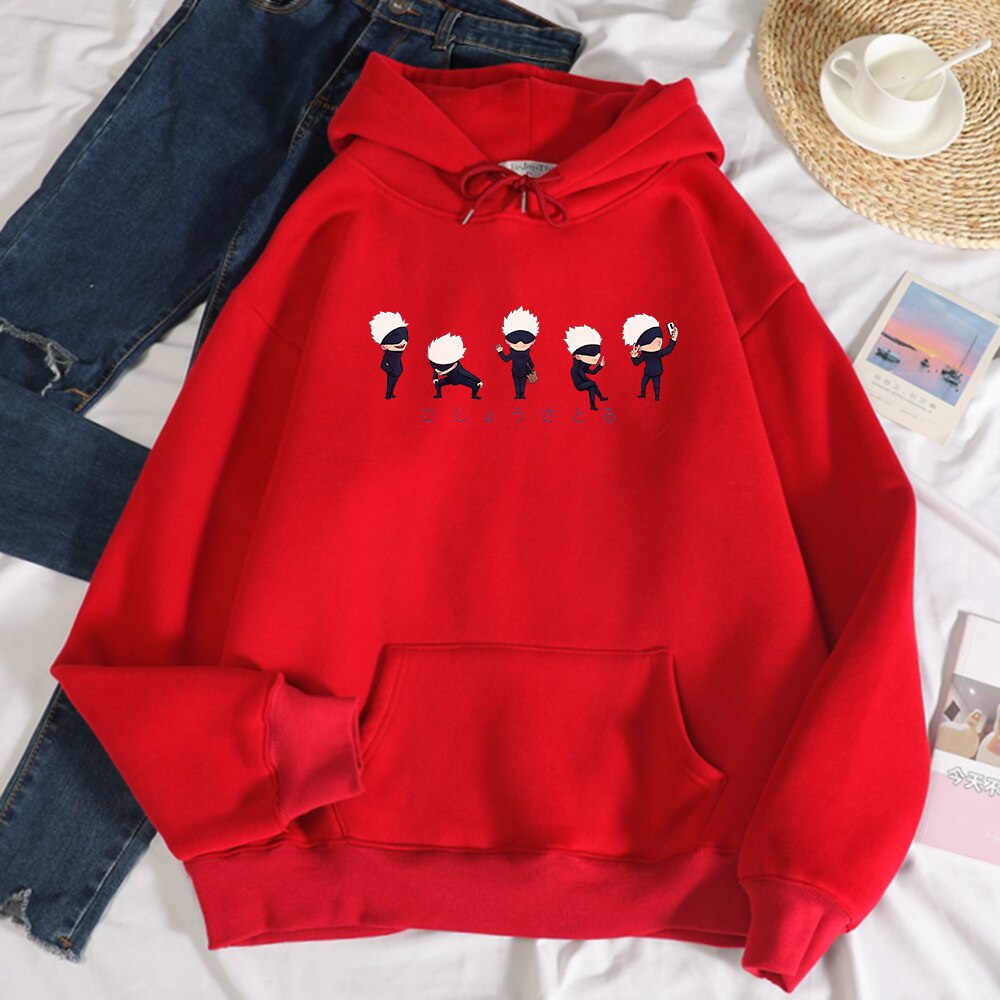 Áo Hoodie Dáng Rộng In Họa Tiết Anime Jujutsu Kaisen Lil Gojo Thời Trang Mùa Thu Cho Nam Và Nữ | BigBuy360 - bigbuy360.vn