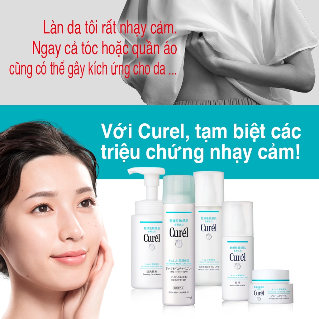 [Freeship] Curél dầu gội cấp ẩm chuyên sâu Intensive Moisture Care Shampoo 420ml