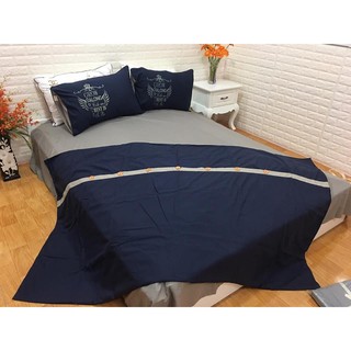Bộ chăn ga gối poly khuy