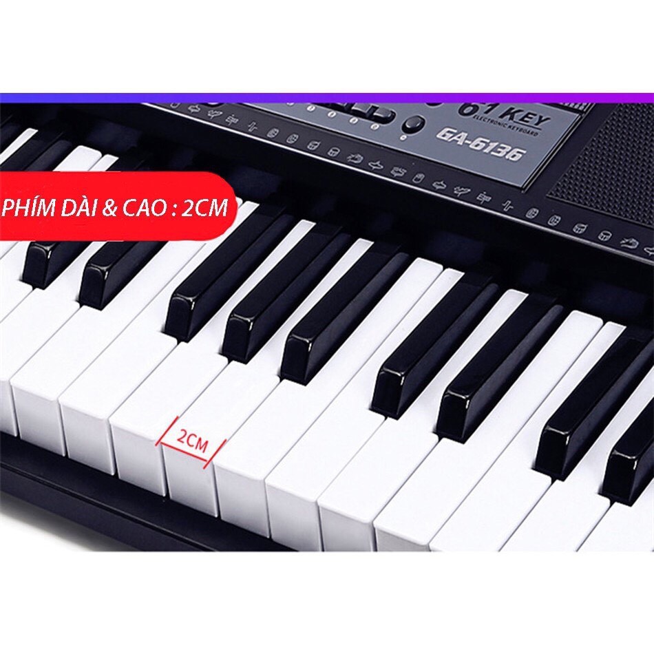 Đàn Piano Điện,Đàn Organ Electronic Keyboard 61 Phím Dành Cho Người Mới Học Đàn,Có Ảnh Thật, Có Bảo Hành