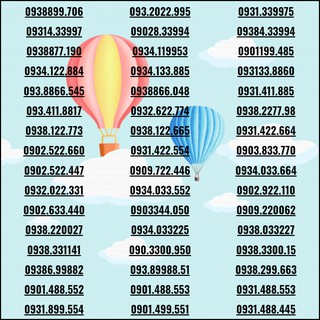 [Đồng giá] Sim đẹp Mobi