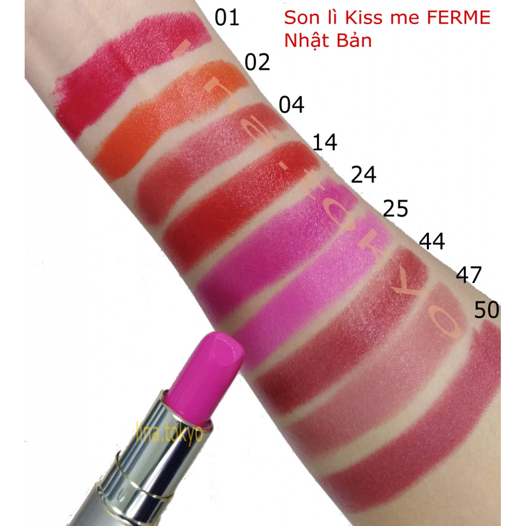 [HÀNG CHÍNH HÃNG] Son lì Kiss me FERM Proof Bright Rouge Nhật Bản nội địa son dưỡng môi sáng bóng 3.8g