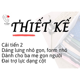 [CẢI TIẾN 2]- Địu vải sling cho bé- trợ lực cột.