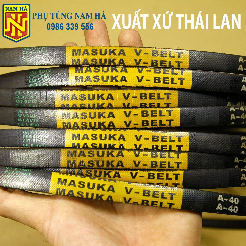 [THAILAND] Dây curoa đai thang MASUKA bản A40, A41, A42, A43, A44, A45, A46, A47, A48, A49