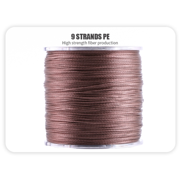 Cuộn dây câu cá nhiều màu kiểu 9 dây bện dài 500m hiệu ANGRYFISH X9