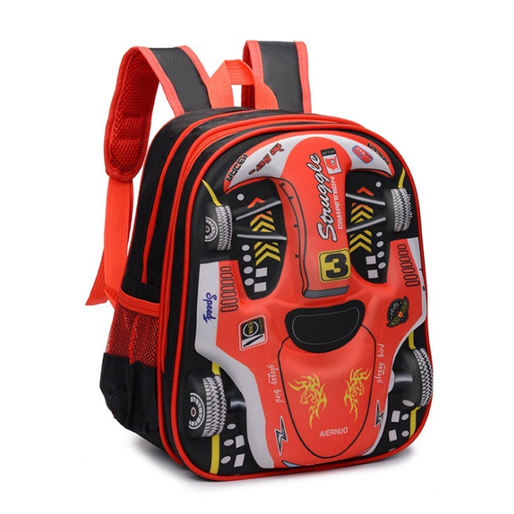 Balo Hình Ô tô 3D Cho Bé Đi Nhà Trẻ Chống Nước size 32cm cho bé đi học mầm non BALO-507