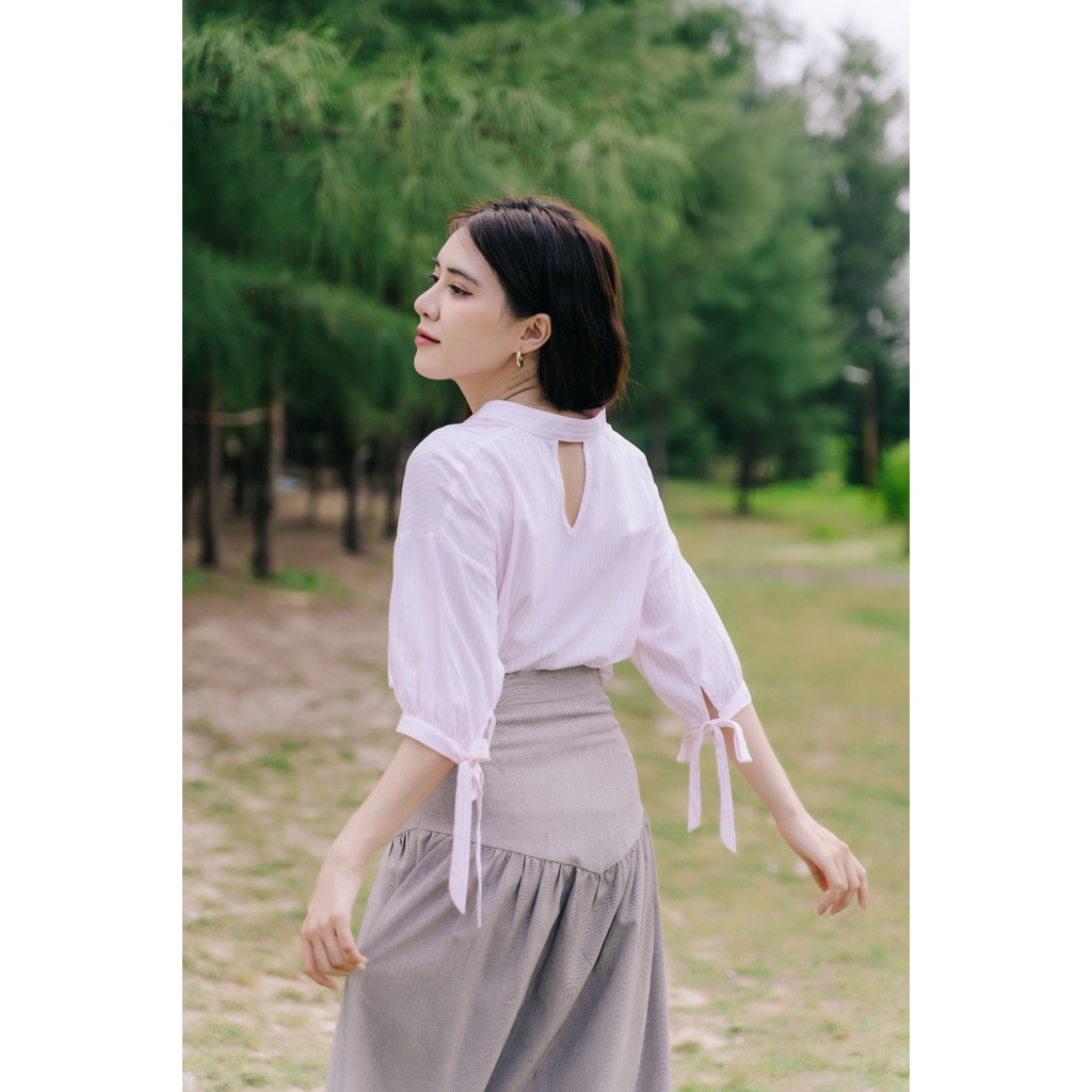 MINX - Áo Sơ Mi Cut Out Back Shirt